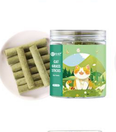 تشویقی گربه ان فور پی استیکی طعم کتنیپ N4P cat freeze dried Catgrass Sticks وزن 40 گرم